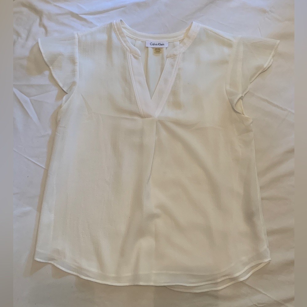 White Calvin Klein Blouse